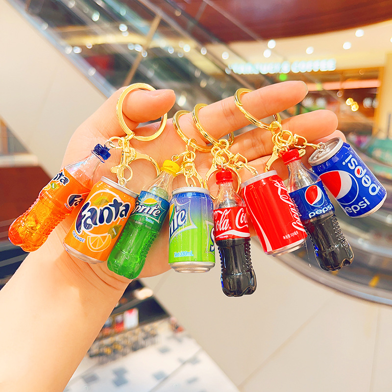Beverage Bottle Keychain